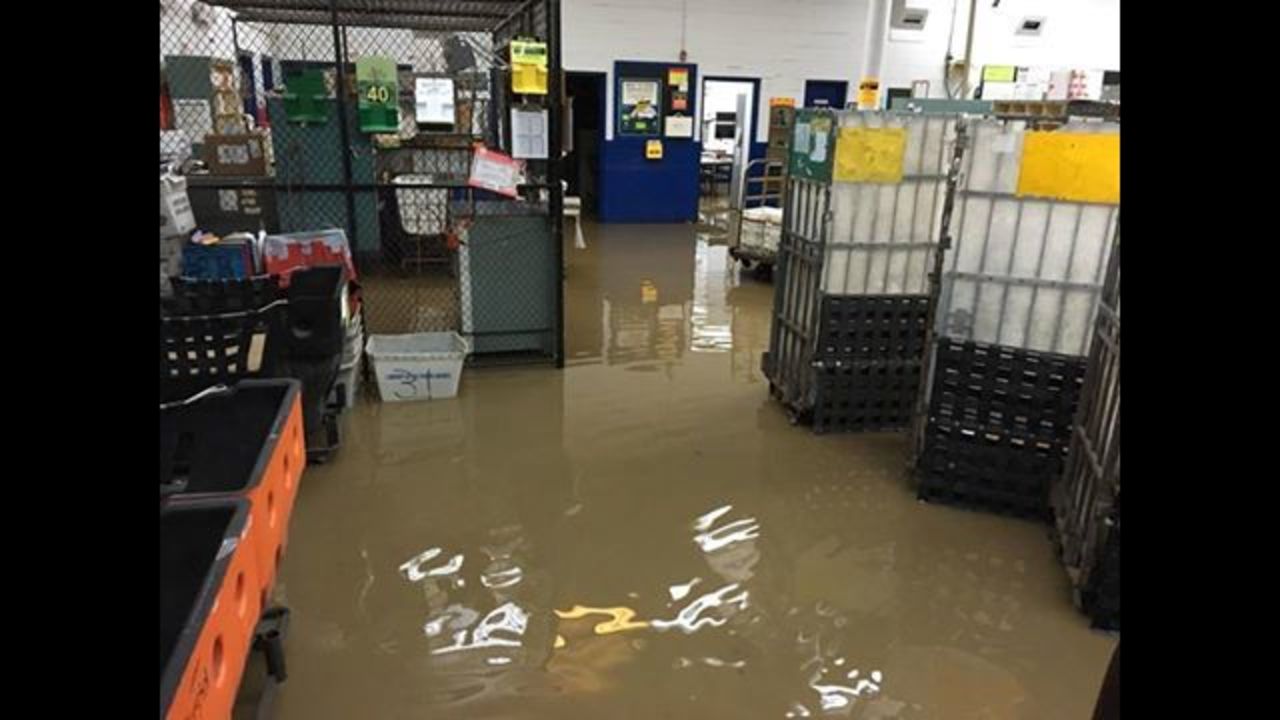 Flooded post office