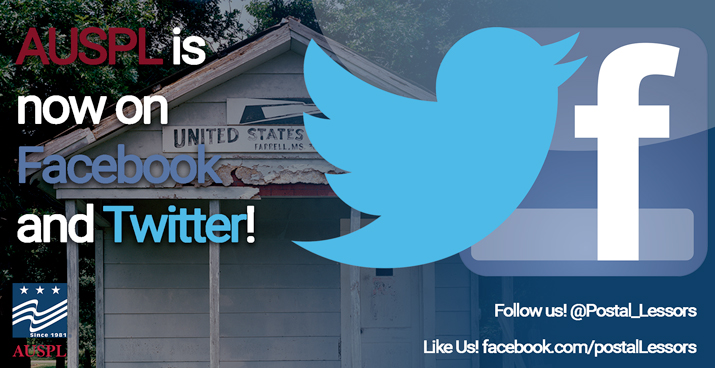 Association of united States Postal Lessors Facebook and Twitter
